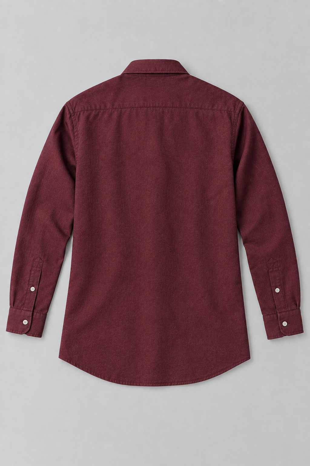Premium Maroon Linen Blend Full Sleeve Shirt for Men