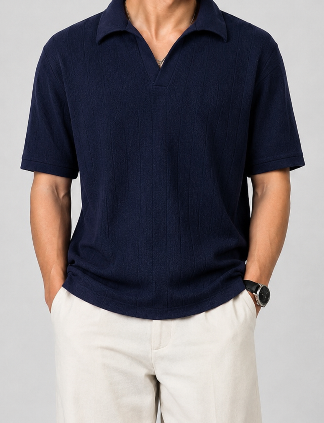 Knitted Polo Shirt
