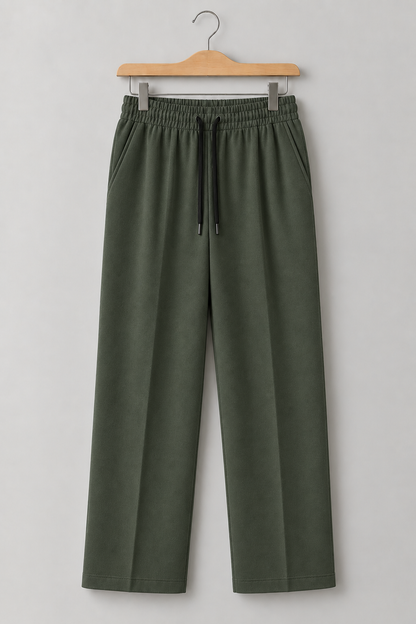 Premium Ivory Linen Straight Fit Trouser